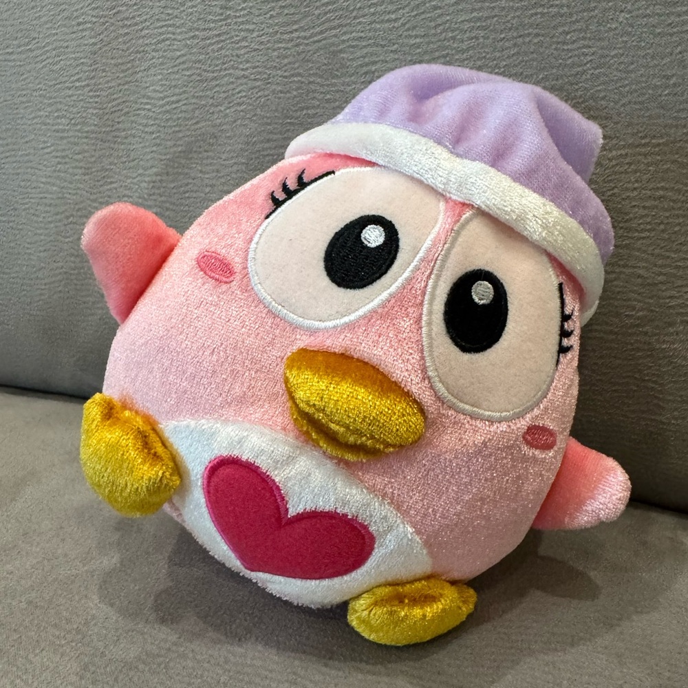 Pink Don Quijote Christmas Penguin Plush